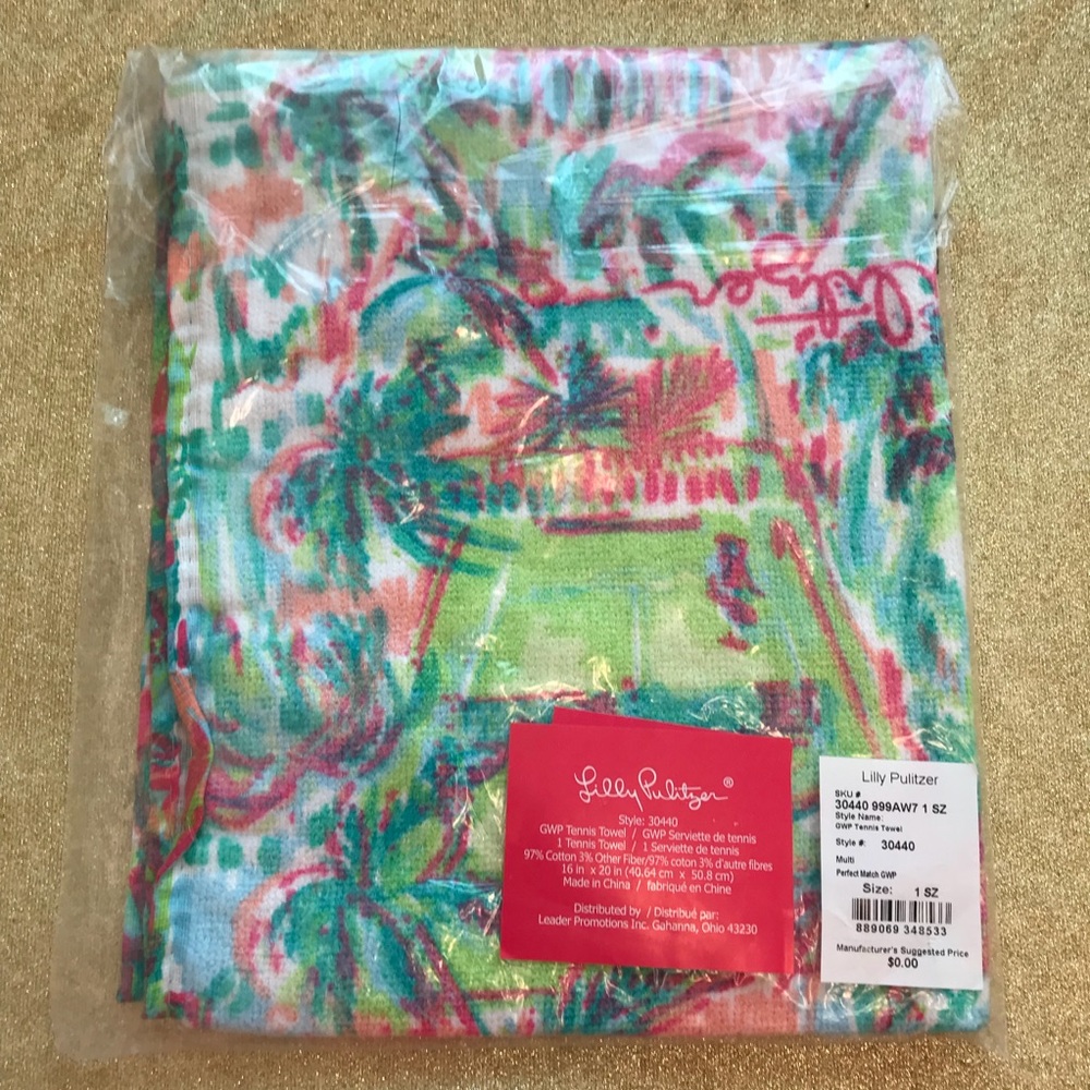 NWT Lilly Pulitzer Tennis Towel 🎾 - Picture 3 of 4